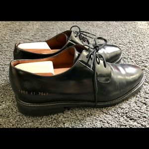 Common Projects Black Shine Derby Size 41 8.5/9